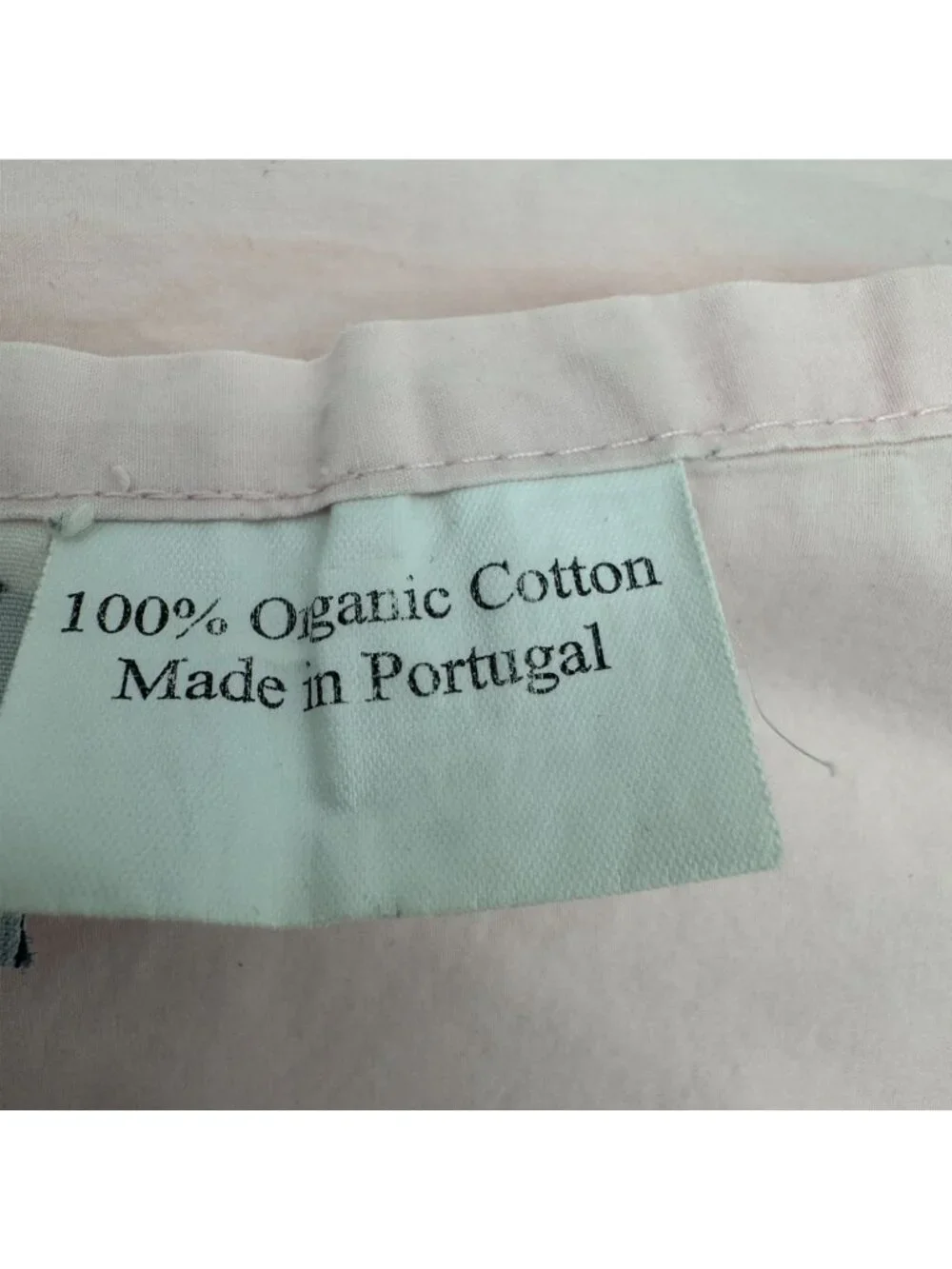 Cuddledown Light Pink 100% Organic Cotton Twin Flat Sheet Classic Bedding